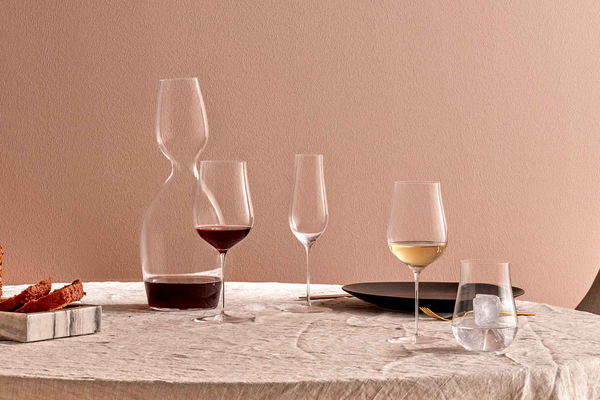 Nude Glass Stem Zero Full Bodied White Wine Glass